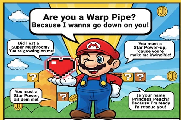 Mario Pickup Lines That Will Make Any Gamer Smile