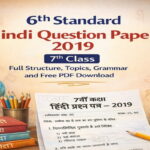 Hindi Question Paper 2019 7th Class: Full Structure, Topics, Grammar and Free PDF Download